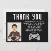 Videospelcontroller Gaming Foto Verjaardag Bedankkaart (Voorkant)