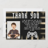 Videospelcontroller Gaming Foto Verjaardag Bedankkaart (Voorkant)