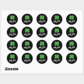 Videospelcontroller Ierse gamerjongens St. Patrick Ronde Sticker (Vel)