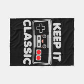 Videospelcontroller Keep It Clic Humor 80s Retro Fleece Deken (Voorkant (Horizontaal))