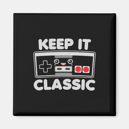 Videospelcontroller Keep It Clic Humor 80s Retro Magneet (Voorkant)