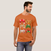 Videospelcontroller Kerstman Santa Hoed Jongens Ki T-shirt (Voorkant volledig)