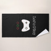 Videospelcontroller, Laten we afspelen, rode en gr Badhanddoek (Badhanddoek)