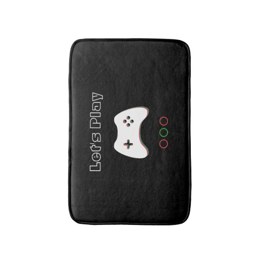 Videospelcontroller, Laten we afspelen, rode en gr Badmat (Voorkant Verticaal)