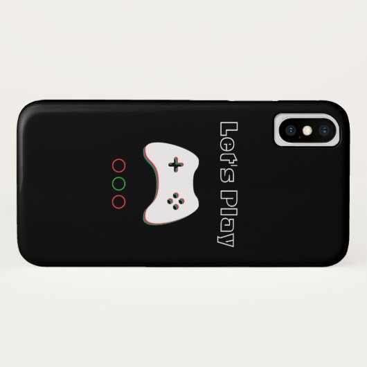 Videospelcontroller, Laten we afspelen, rode en gr Case-Mate iPhone Case (Achterkant (horizontaal))