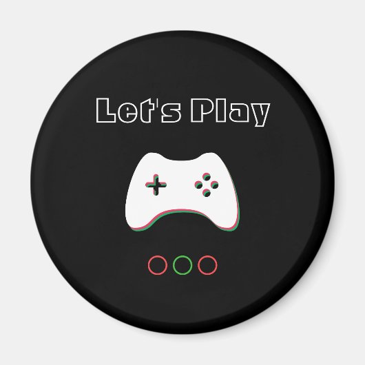 Videospelcontroller, Laten we afspelen, rode en gr Magneet (Voorkant)