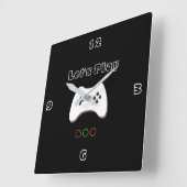 Videospelcontroller, Laten we afspelen, rode en gr Vierkante Klok (Hoek)