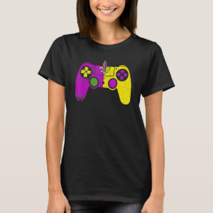 Videospelcontroller Mardi Gras Carnavalsmasker Fle T-shirt