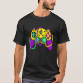 Videospelcontroller Mardi Gras Carnival Masker Fle T-shirt (Voorkant)