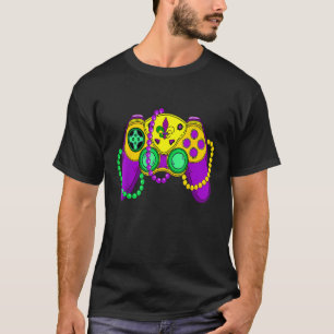 Videospelcontroller Mardi Gras Carnival Masker Fle T-shirt
