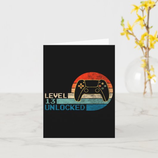 Videospelcontroller onvergrendeld niveau 13 dag B Kaart (Gele Bloem)