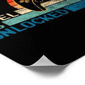 Videospelcontroller onvergrendeld niveau 13 dag B Poster (Hoek)