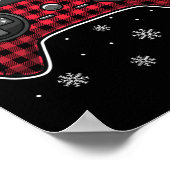 Videospelcontroller Rood Geruit Gamer Jongens Kind Poster (Hoek)