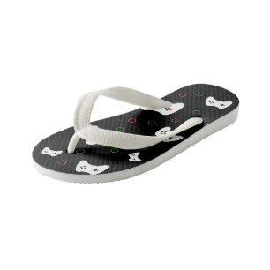 Videospelcontroller, speltijd, rode & groene kunst kinder teenslippers