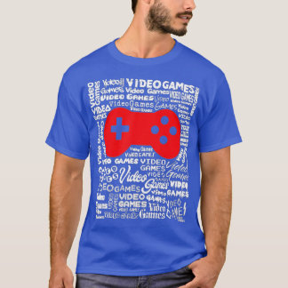 Videospelcontroller tekst Word Cloud Cool Art T-shirt