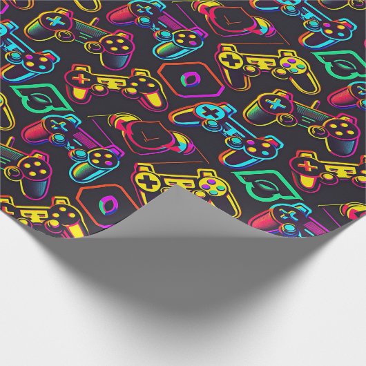 Videospelcontrollers Cadeaupapier (Hoek)