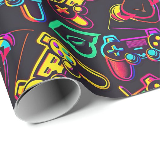 Videospelcontrollers Cadeaupapier (Rol Hoek)