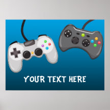 Videospelcontrollers Verjaardagsfeest Banner