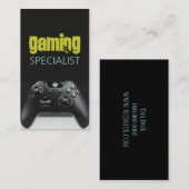 Videospelers Game Specialist Visitekaartje (Voorkant / Achterkant)