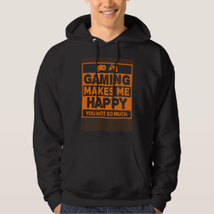 Videospelers Gamen maakt me gelukkig Hoodie
