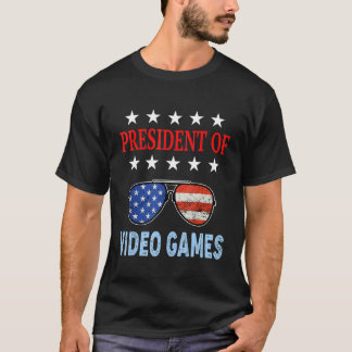 Videospellen Accessoires USA Flag Videospellen Say T-shirt