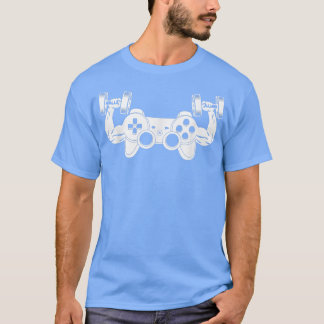 Videospellen - fitness fitness - oefening gewicht t-shirt