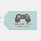 Videospellen Kids Verjaardagsfeestje Cadeaulabel (Achterkant Horizontaal)