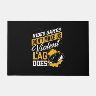 Videospellen maken gamer Lag niet Deurmat