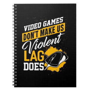 Videospellen maken gamer Lag niet Notitieboek