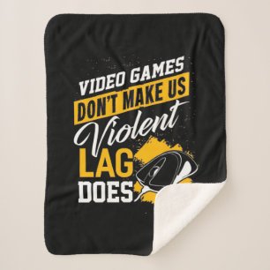 Videospellen maken gamer Lag niet Sherpa Deken