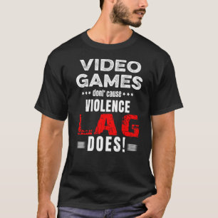 Videospellen veroorzaken geen geweld Lag DoWe T-shirt