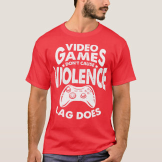 Videospellen veroorzaken geen geweld t-shirt