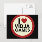 Videospelletjes Briefkaart (Voorkant / Achterkant)
