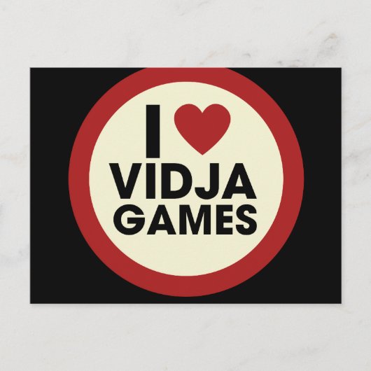 Videospelletjes Briefkaart (Voorkant)