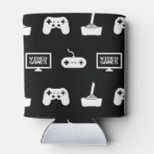 Videospelletjes met een smakelijk gamingdesign blikjeskoeler (Achterkant)