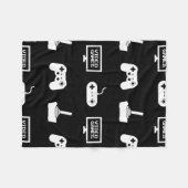 Videospelletjes met een smakelijk gamingdesign fleece deken (Voorkant (Horizontaal))