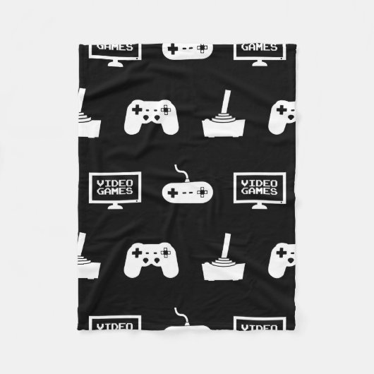 Videospelletjes met een smakelijk gamingdesign fleece deken (Voorkant)