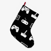 Videospelletjes met een smakelijk gamingdesign grote kerstsok (Voorkant (Hangend))