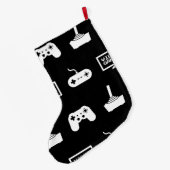 Videospelletjes met een smakelijk gamingdesign grote kerstsok (Achterkant (Hangend))
