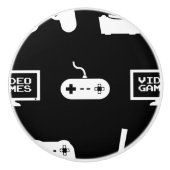 Videospelletjes met een smakelijk gamingdesign keramische knop (Voorkant)