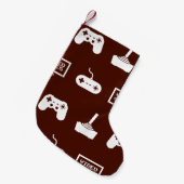 Videospelletjes met een smakelijk gamingdesign kleine kerstsok (Voorkant (Hangend))