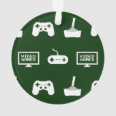 Videospelletjes met een smakelijk gamingdesign ornament (achterkant)
