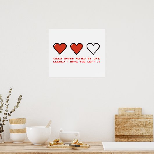 Videospelletjes Poster (Keuken)