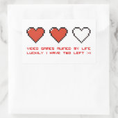 Videospelletjes Rechthoekige Sticker (Tas)