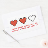 Videospelletjes Rechthoekige Sticker (Envelop)