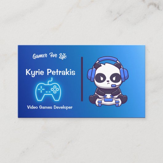 Videospelontwikkelaars Visitekaartje (Voorkant)