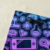 Videospelpatroonretro Kleurenhanddoek Strandlaken (In situ)