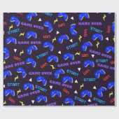 Videospelpatroonspel Cadeaupapier (Vlak)