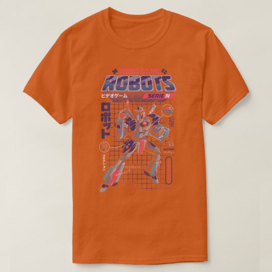 Videospelrobot model N T-shirt (Design voorkant)