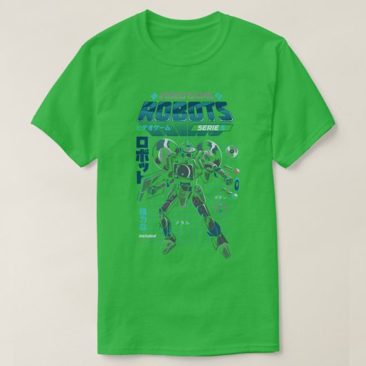 Videospelrobot Model S T-shirt (Design voorkant)